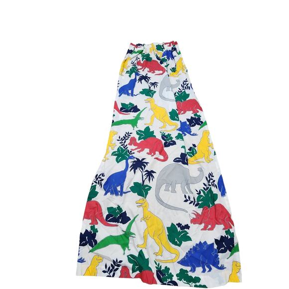 Vintage 90s Dinosaur Print Curtain Panel Childrens Room Unisex Retro 83x42 - Picture 2 of 7